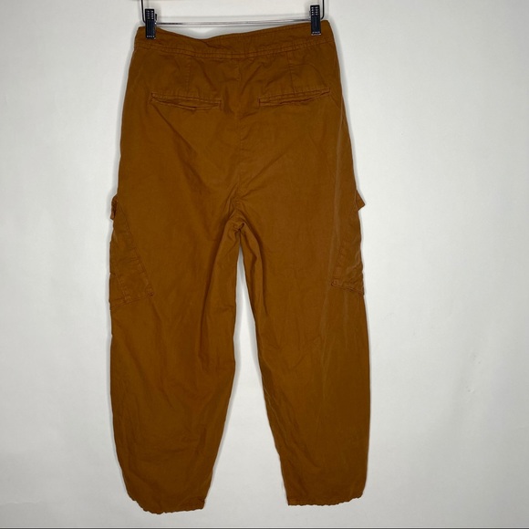 Free People | Burnt Orange Taper Leg Cargo Pants - Picture 5 of 8